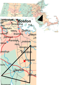 Map of the Bridgewater Triangle