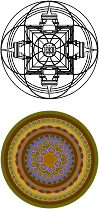 Examples of mandala patterns